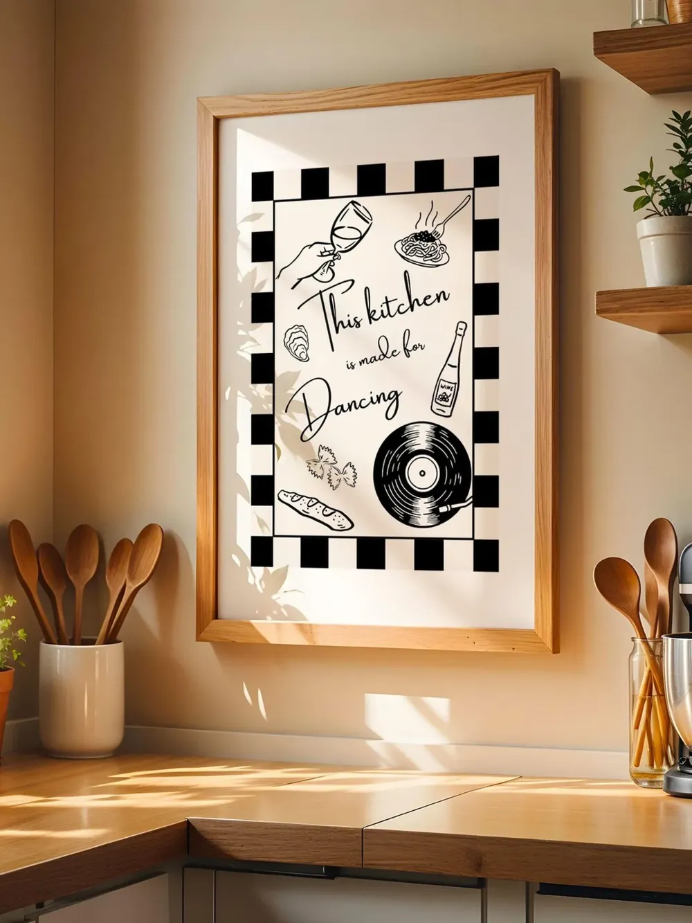 This Kitchen Is Made For Dancing, Vintage Kitchen Art Print - Image 3