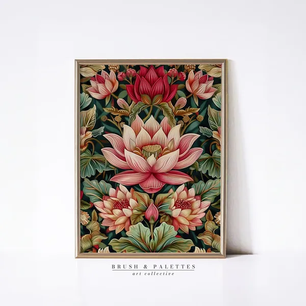 Vintage Flower Print, Botanical Floral Art