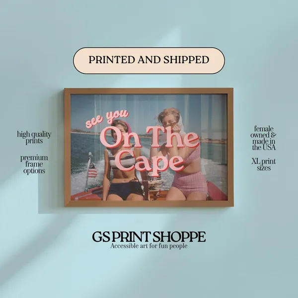 See You On The Cape Horizontal Art Print