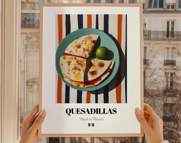 Quesadillas Mexican Kitchen Cuisine Art Print
