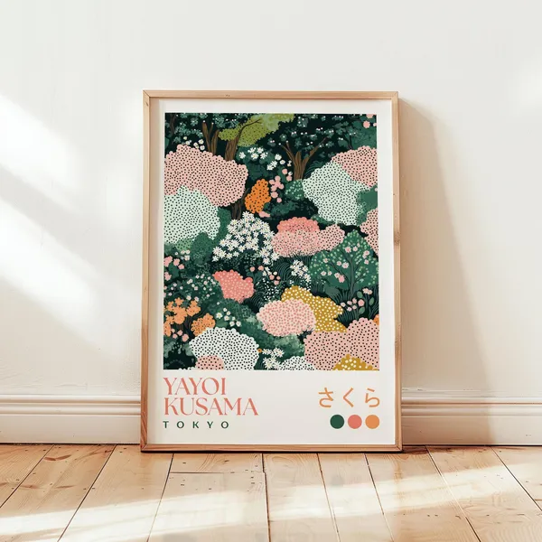 Yayoi Kusama Cherry Blossom Art Print
