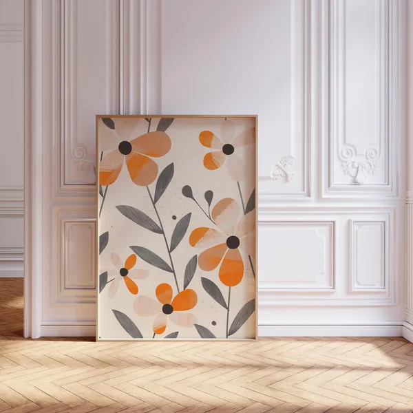 Botanical Minimalist Flower Art Print