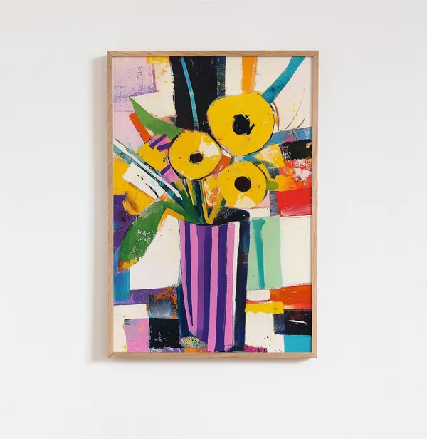 Matisse-Style Fauvist Floral Art Print