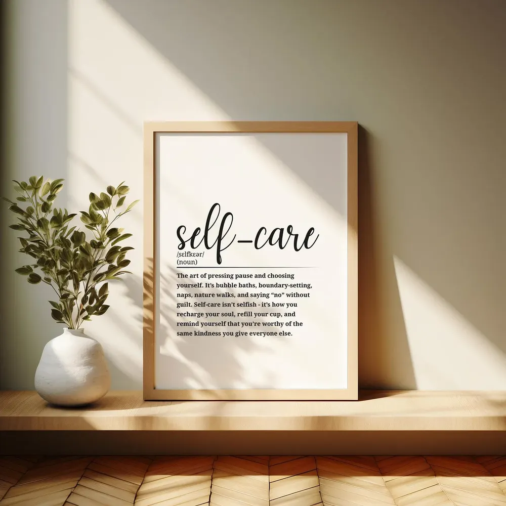Selfcare Definition Poster for Home or Office - Image 5