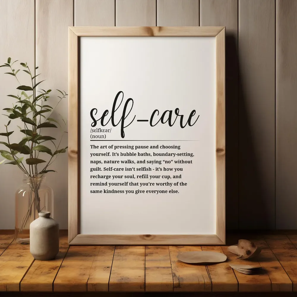 Selfcare Definition Poster for Home or Office - Image 3