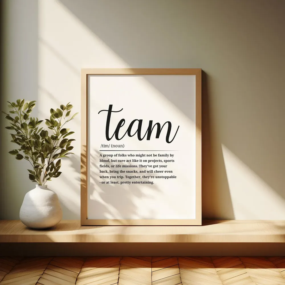 Team Definition Poster, Home or Office Decor - Image 4