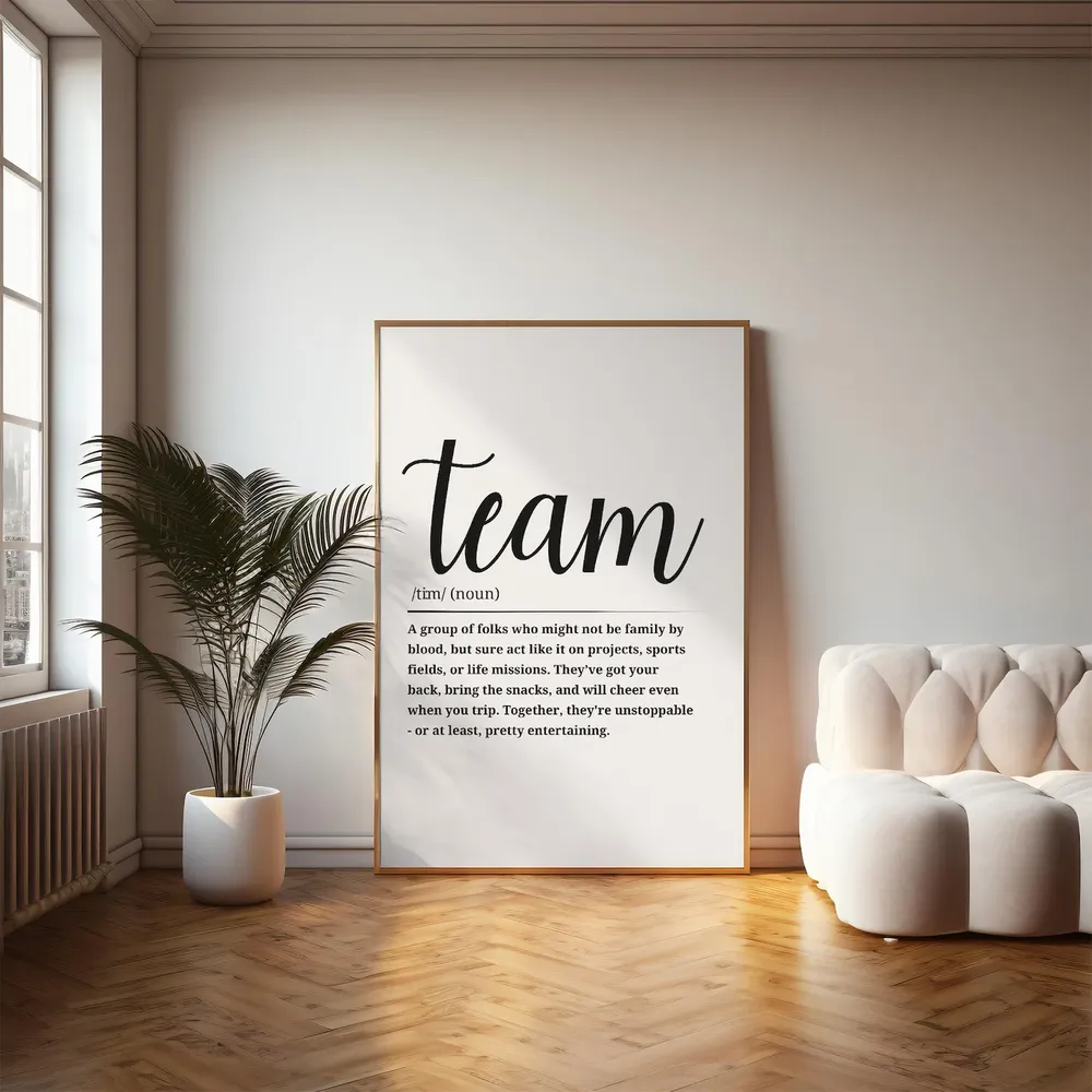 Team Definition Poster, Home or Office Decor - Image 5