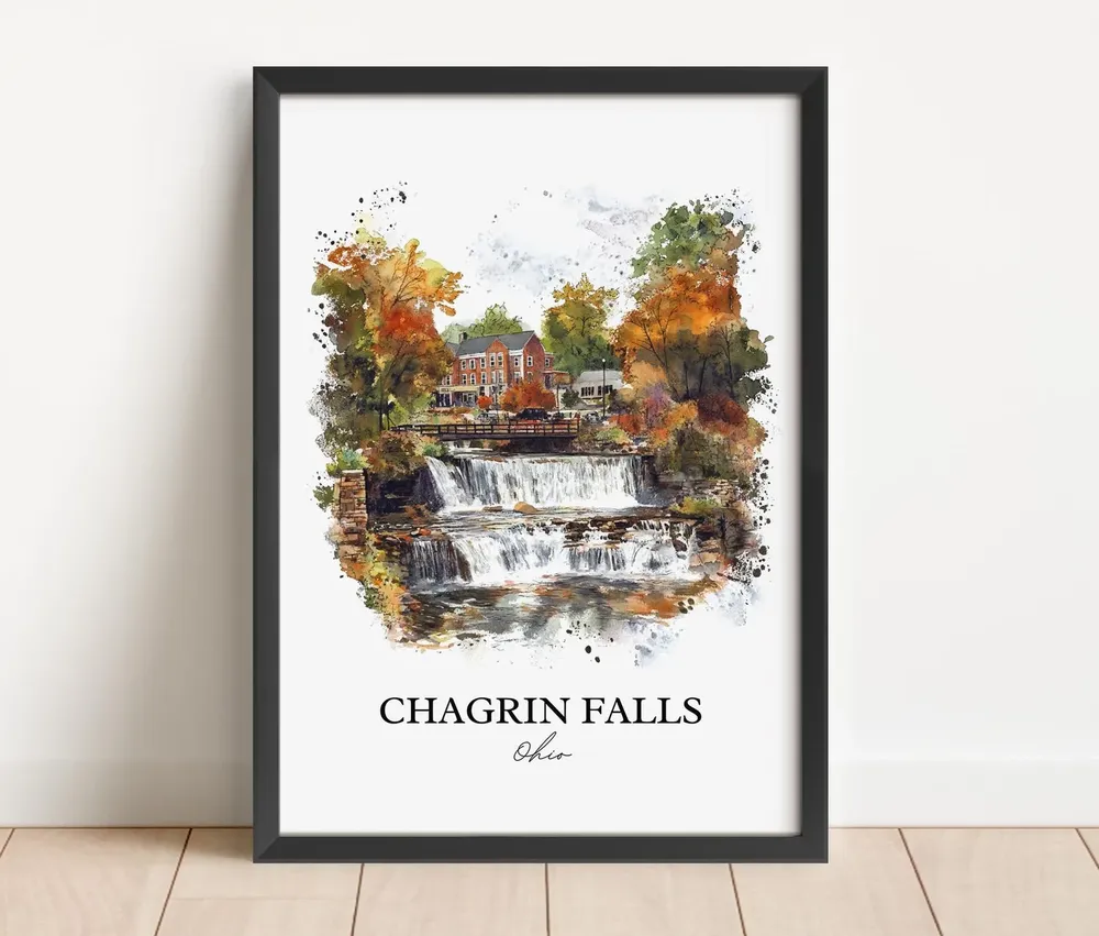 Chagrin Falls, OH Travel Poster, Cuyahoga County - Image 2