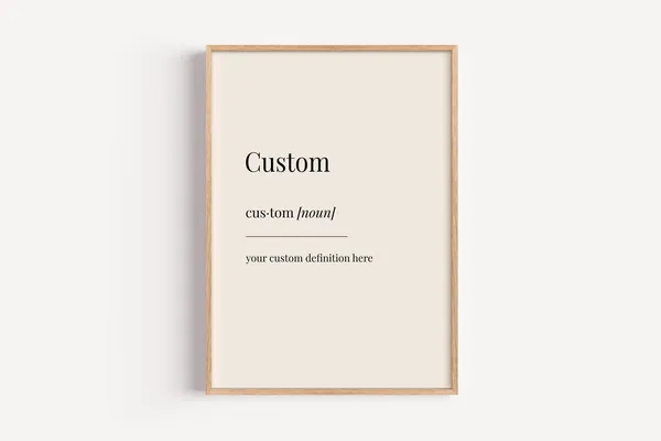 Custom Personalised Definition Poster, Funny Gift
