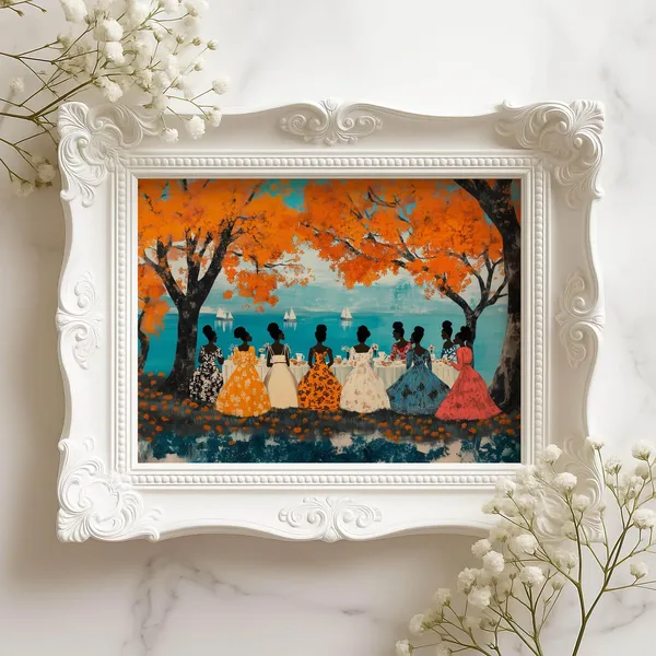 African Art Vintage Wall Art Print