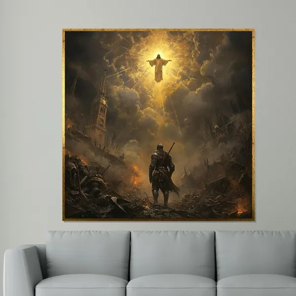 Ascension Of Christ Medieval Religious Art Print