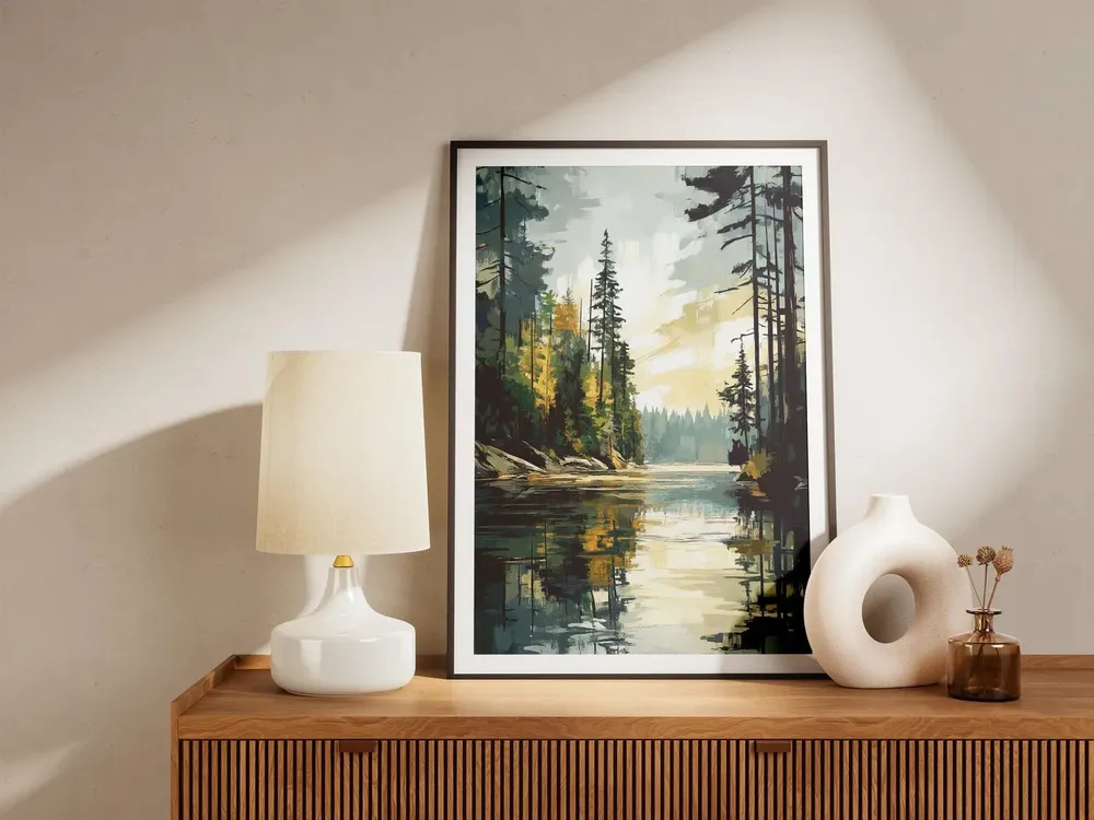 Minnesota Boundary Waters Vintage Travel Poster, Cabin Decor - Image 4