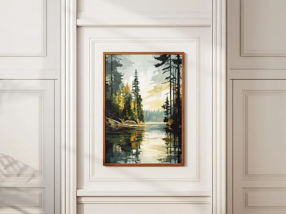 Minnesota Boundary Waters Vintage Travel Poster, Cabin Decor - Image 2