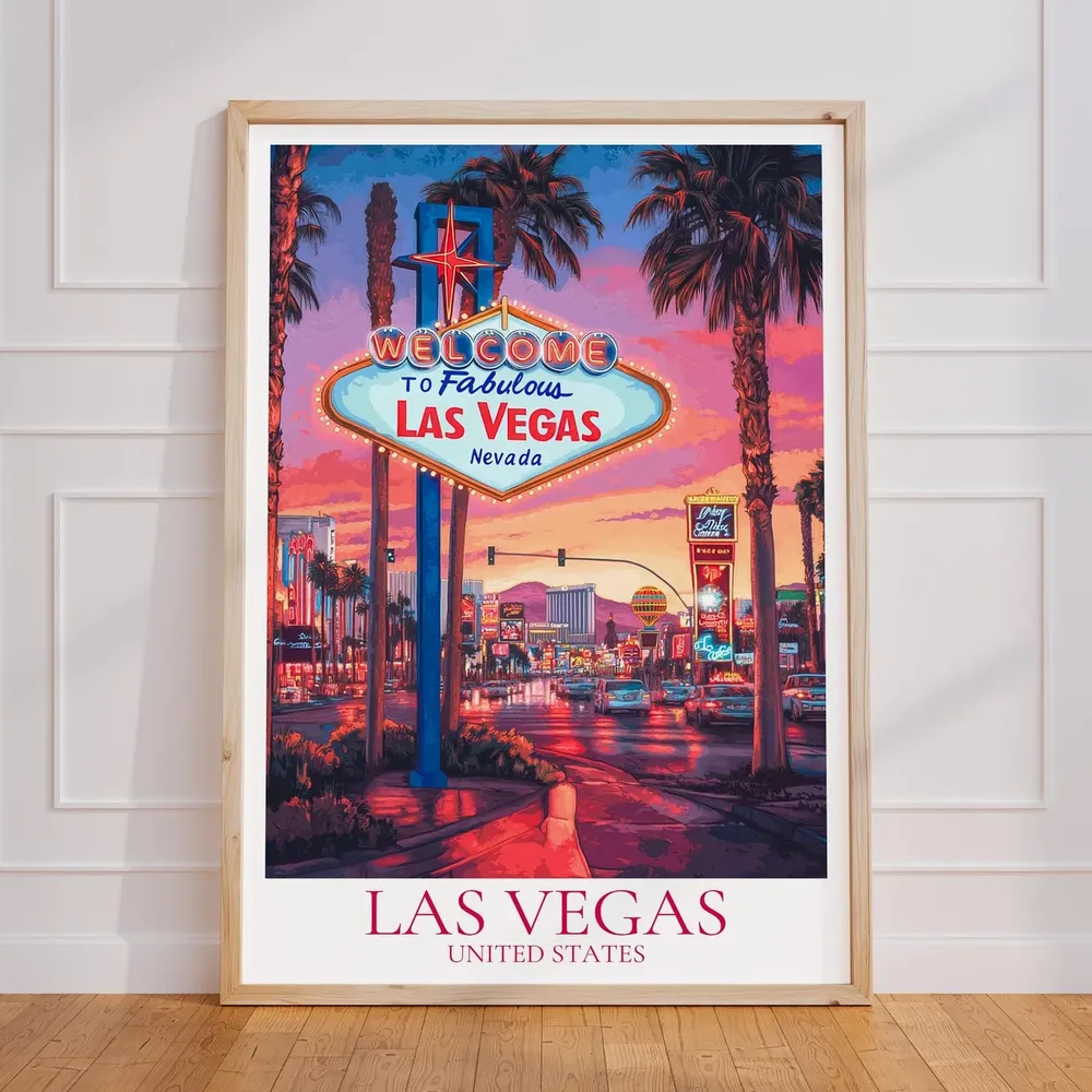 Las Vegas Nevada Gift Travel Poster