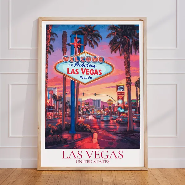 Las Vegas Nevada Gift Travel Poster