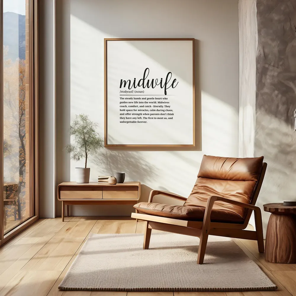 Midwife Definition Poster, Home or Office Decor - Image 2