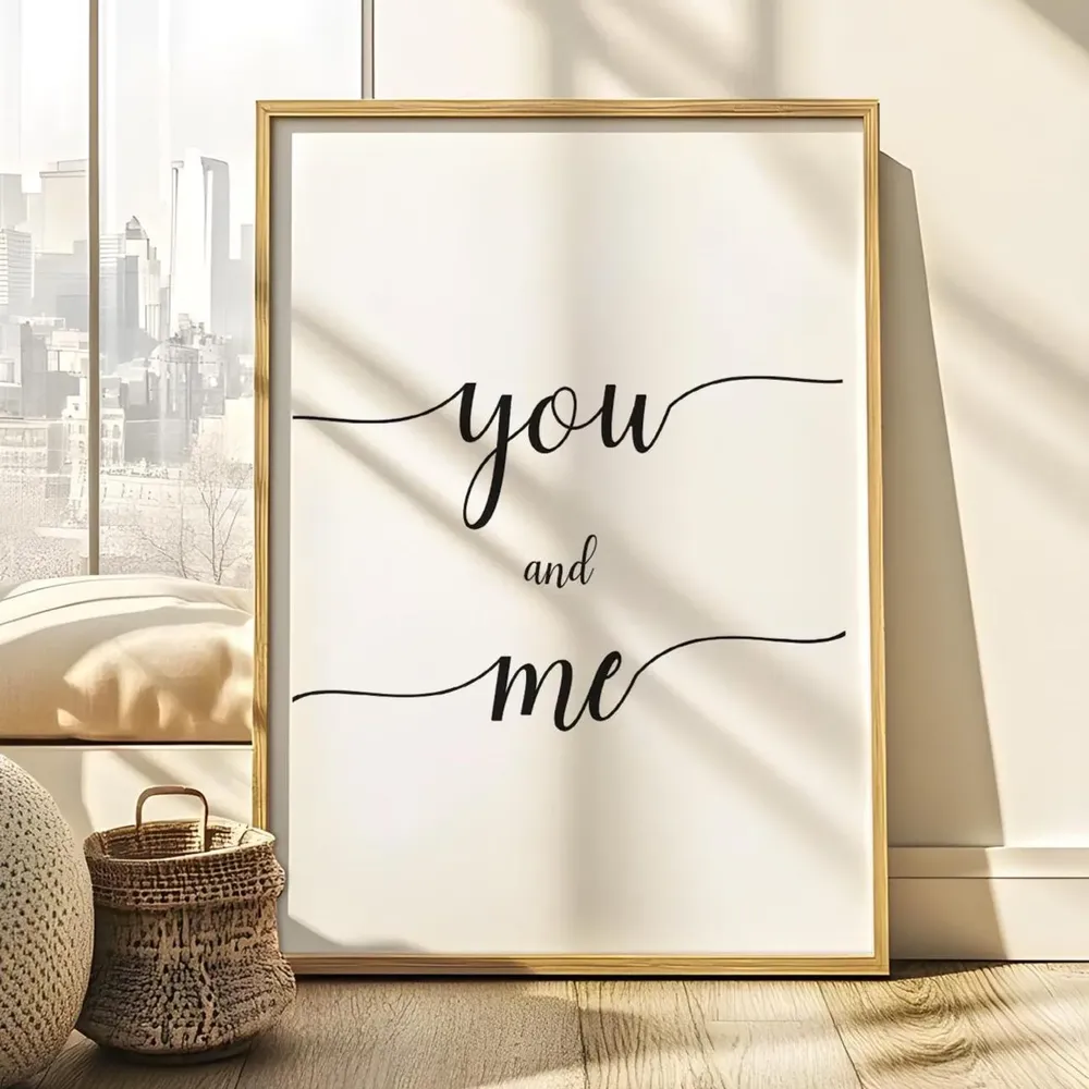 You And Me Bedroom Decor Art Print