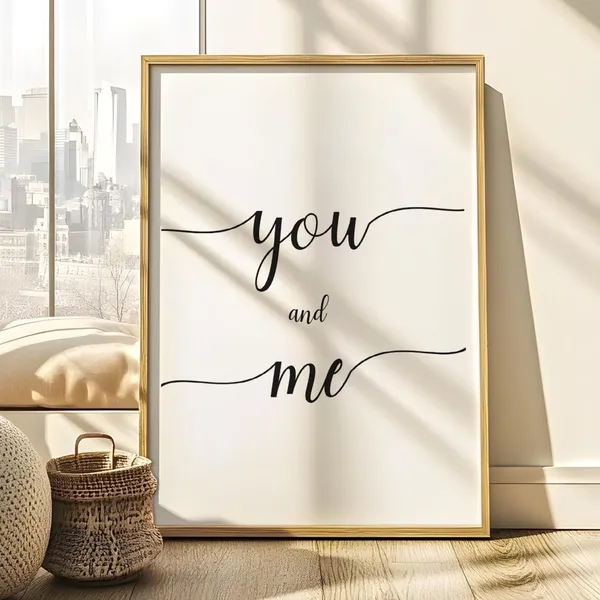 You And Me Bedroom Decor Art Print