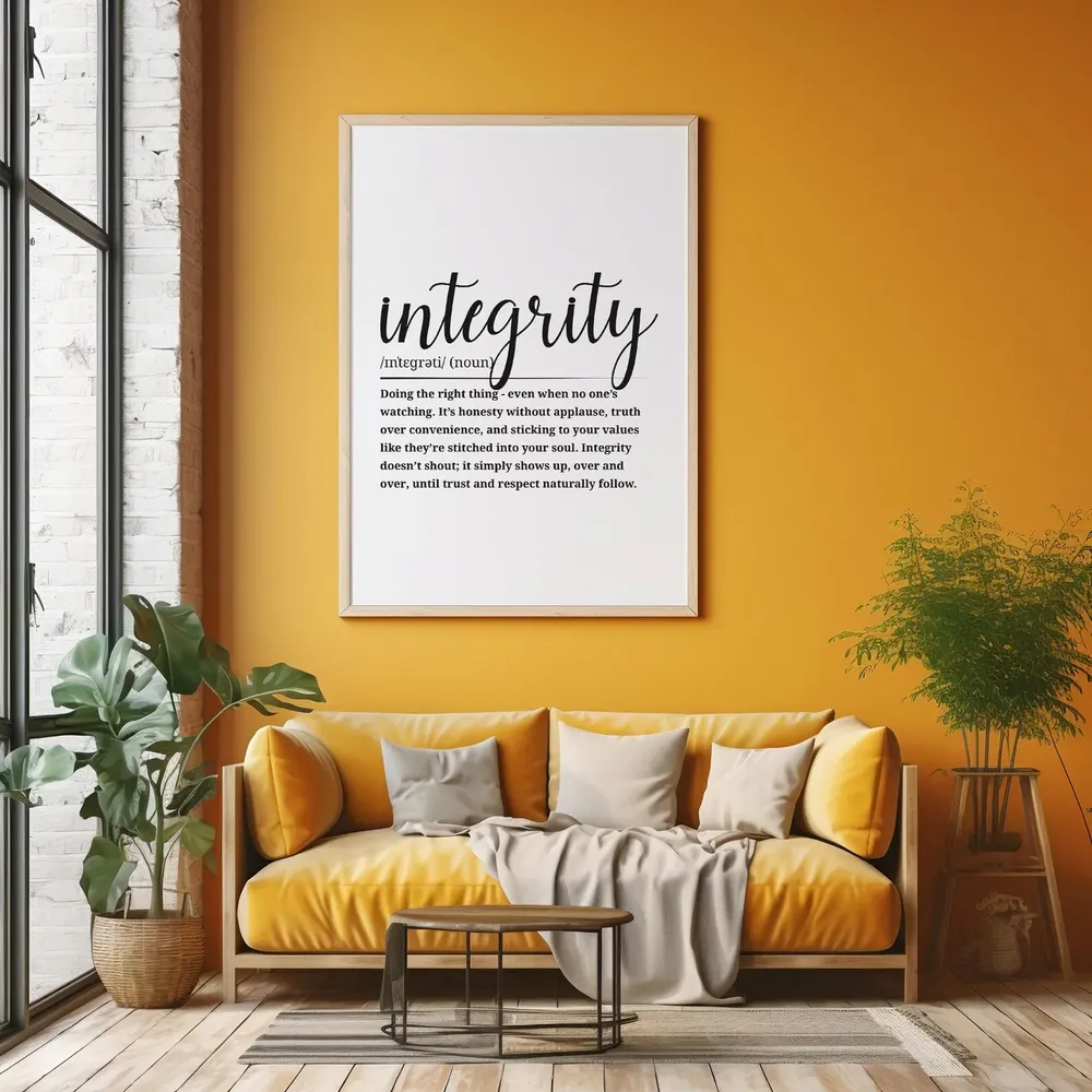 Integrity Definition Art Print, Home or Office Decor - Image 6