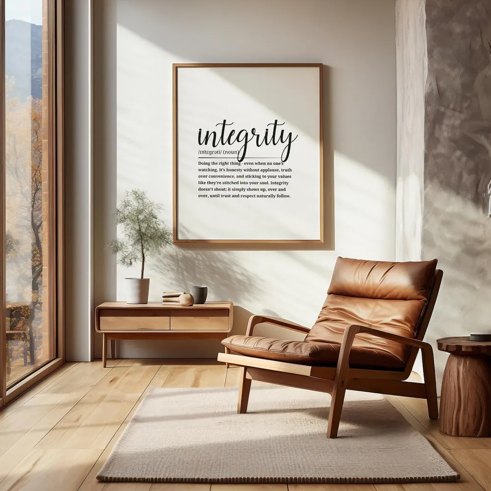Integrity Definition Art Print, Home or Office Decor - Image 2
