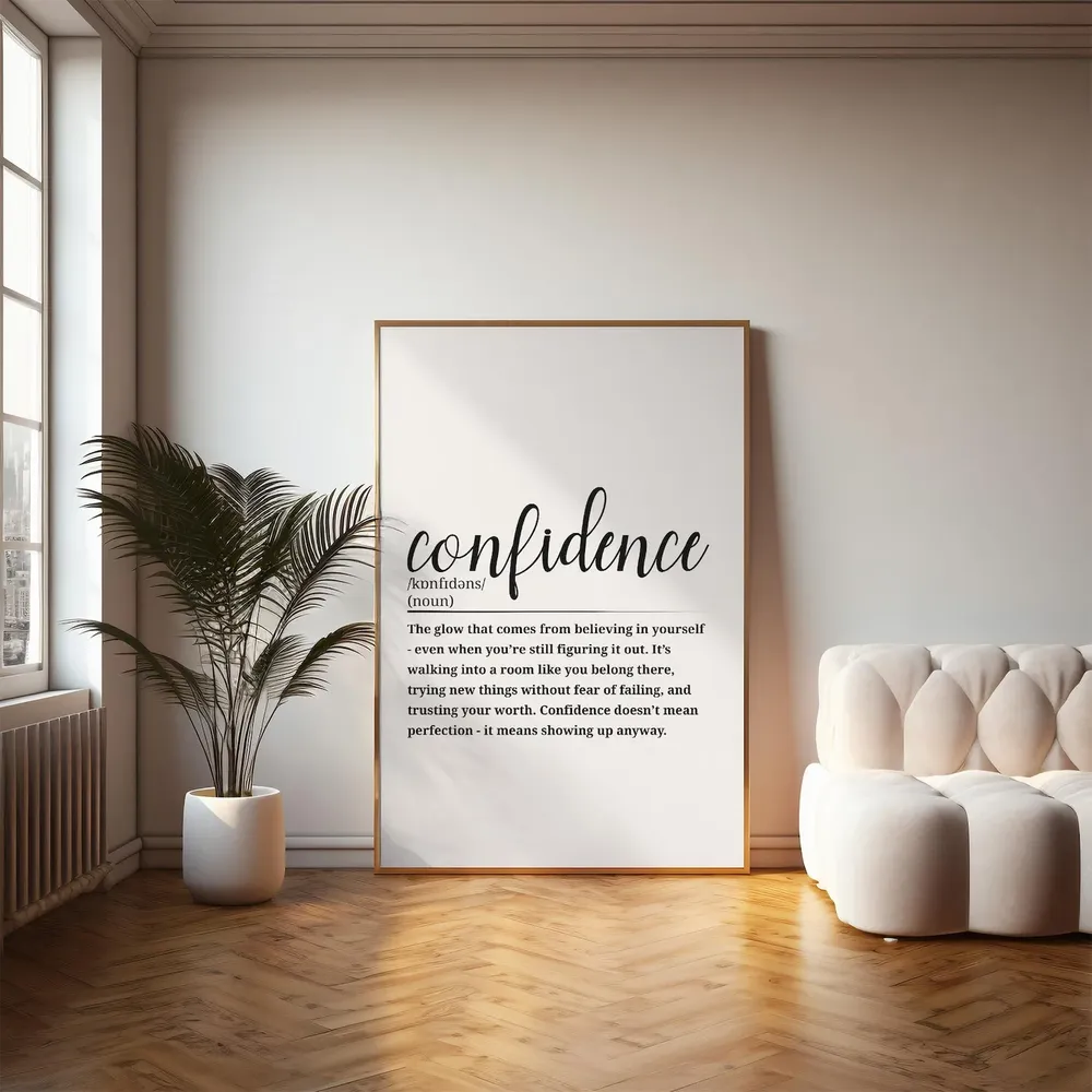 Confidence Definition Poster, Fun Home Office Decor - Image 6