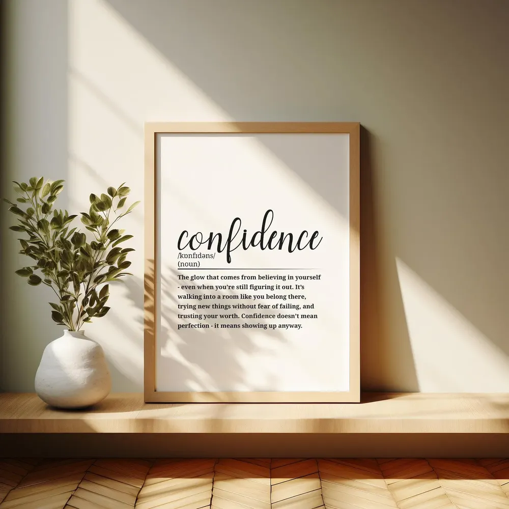Confidence Definition Poster, Fun Home Office Decor - Image 5