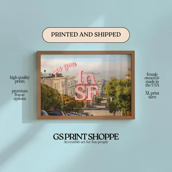 See You In SF Horizontal Art Print