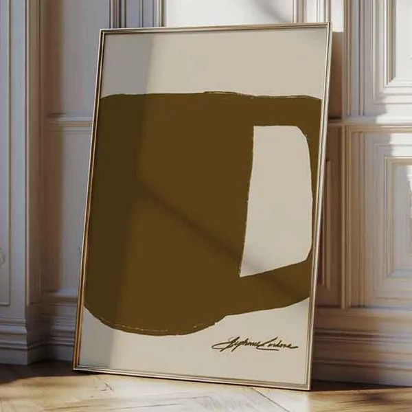 Coffee Poster, Mid-Century Modern Art Print