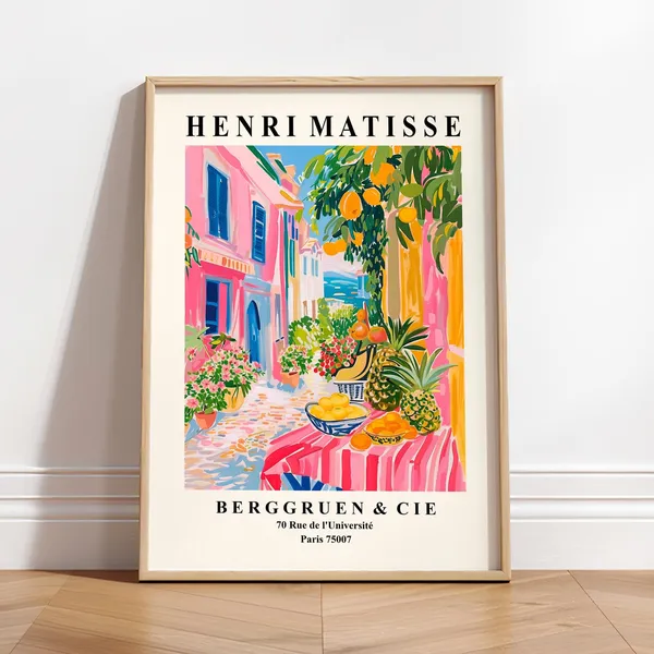 Henri Matisse Fruit Market Art Print, Mid-Century Maximalist