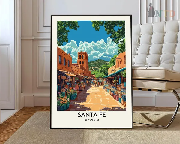 Santa Fe Photo Travel New Mexico Poster Print