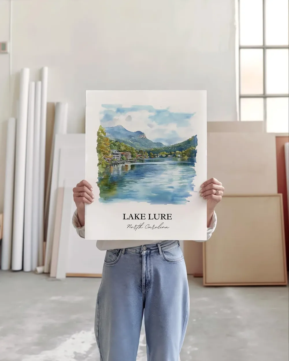 Lake Lure, North Carolina Travel Poster Print - Image 3