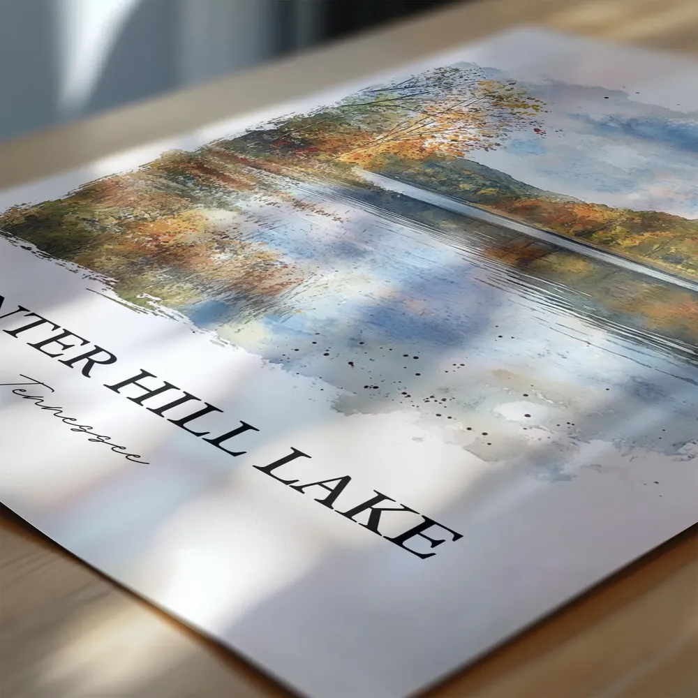 Center Hill Lake Travel Poster, Middle Tennessee - Image 6