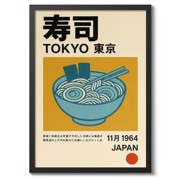 Tokyo Ramen Exhibition Poster Print