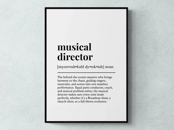 Musical Director Funny Definition Art Print