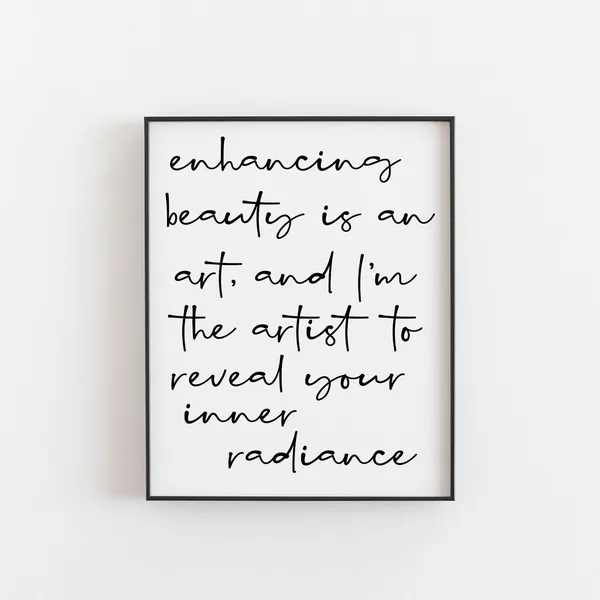 Beautician Gifts Print, Unique Salon Decor