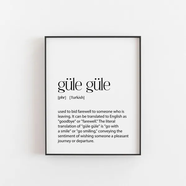 Beautiful Words From Turkey, Travel Poster