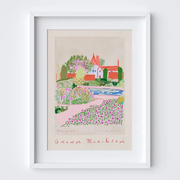 RHS Garden Bridgewater Worsley Travel Poster