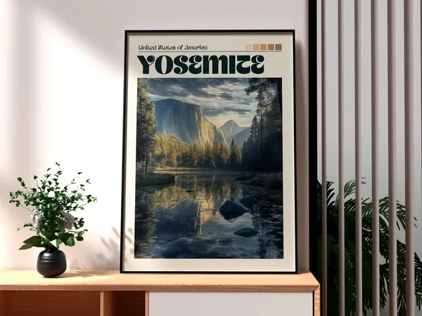 Yosemite National Park El Capitan Travel Poster