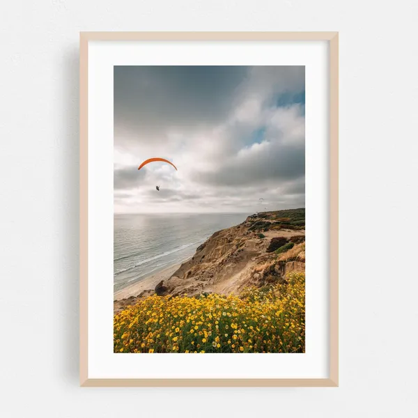 San Diego Coast Art Print, Ocean Landscape Poster