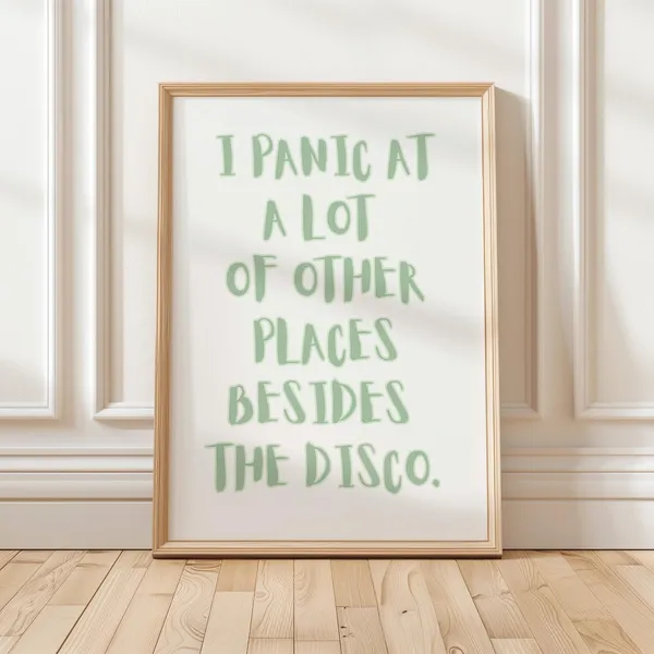 Funny Panic At The Disco Pop Punk Art Print
