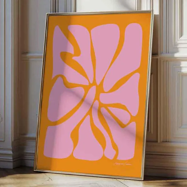 Matisse-Inspired Abstract Danish Pastel Art Print