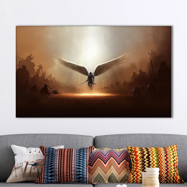 Archangel Michael Bohemian Warrior Angel Art Print