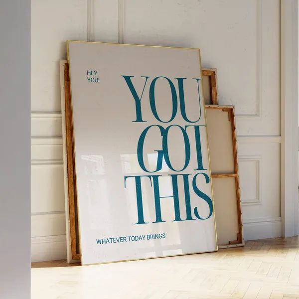 Motivational Daily Reminder Minimalist Quote Art Print