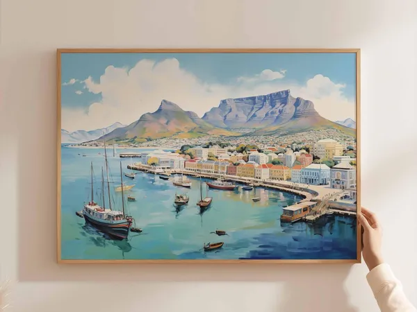 Cape Town South Africa Safari Home Wall Art Print