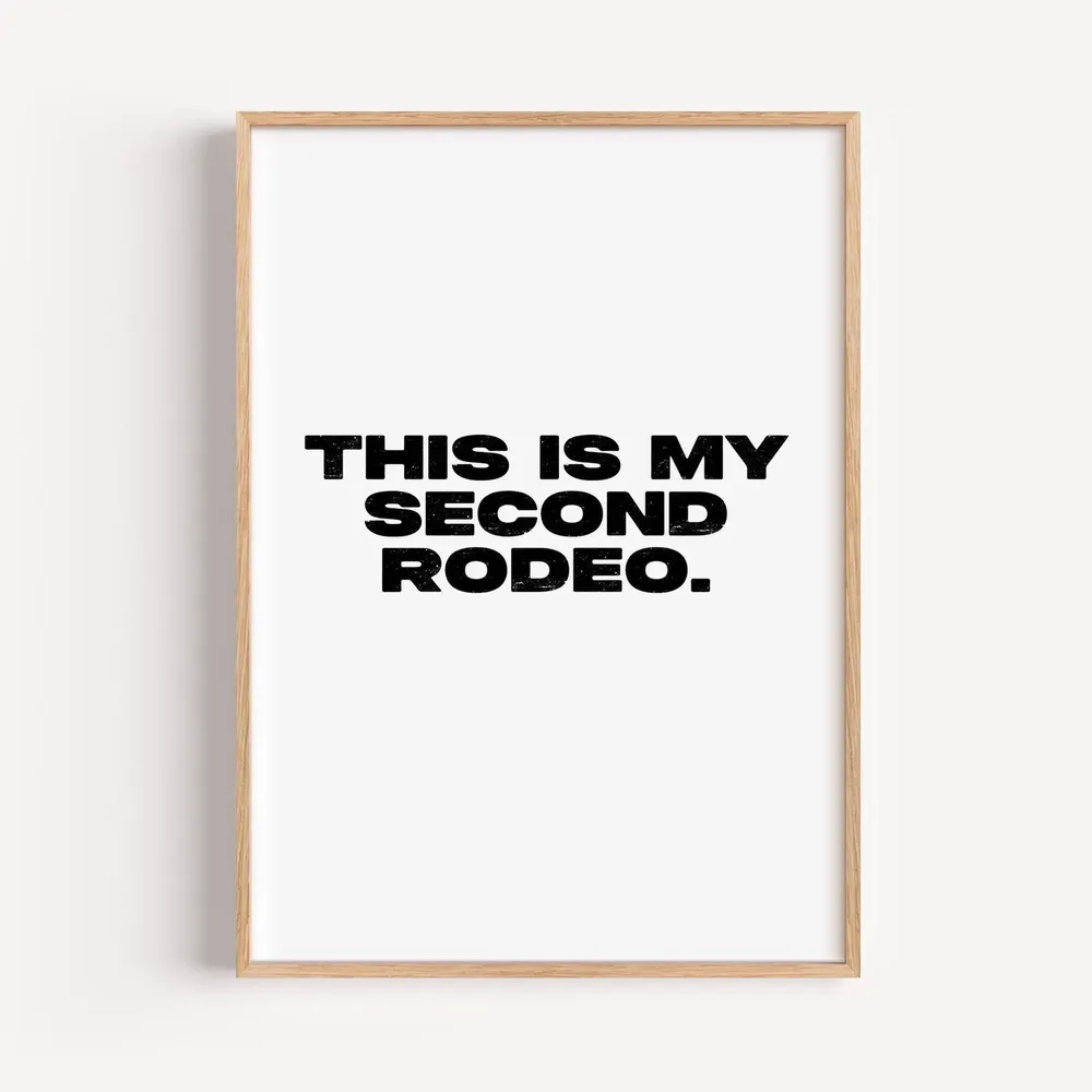 Funny Cowboy Quote Print, Western Humor Typography