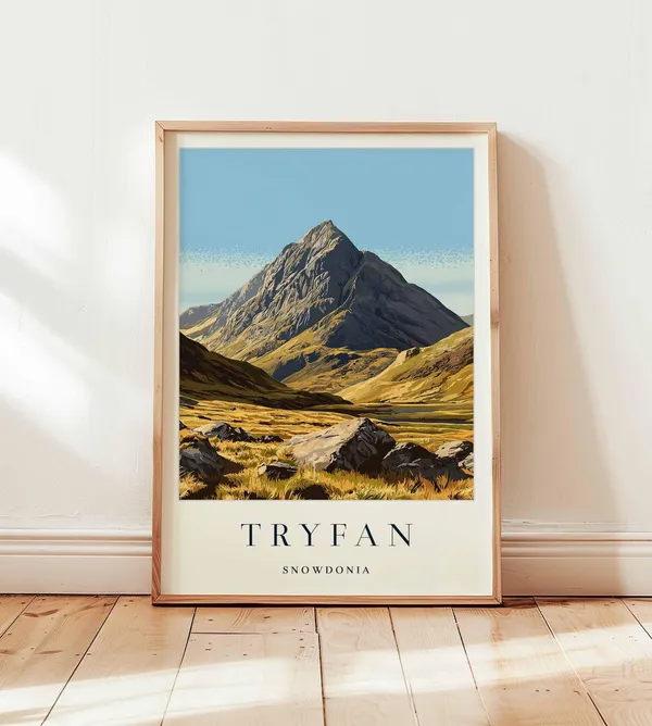 Tryfan Mountain Art Print, Snowdonia North Wales