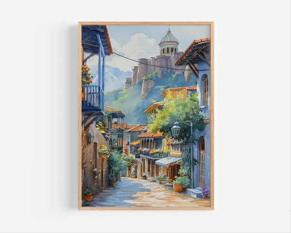 Tbilisi Georgia Travel Gift Poster