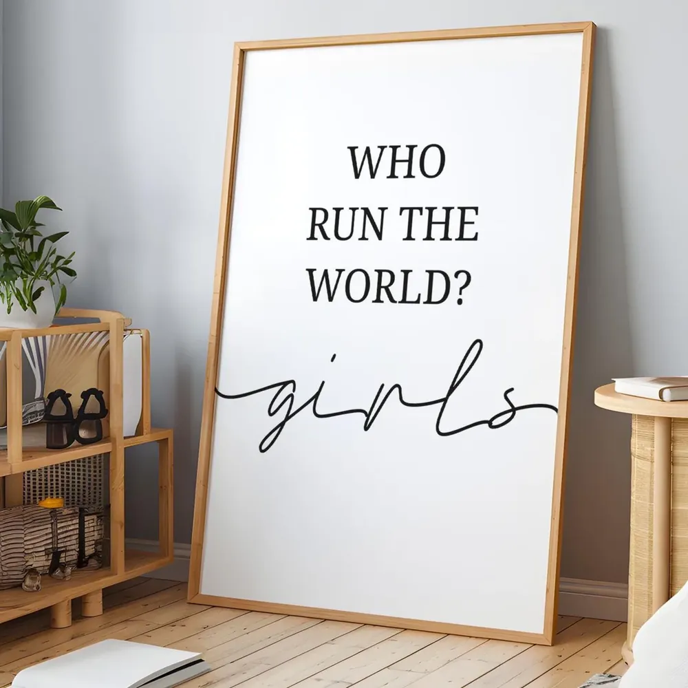 Who Run The World Girls Wall Art Print - Image 6