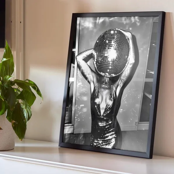 Disco Ball Print, Dancing Wall Art