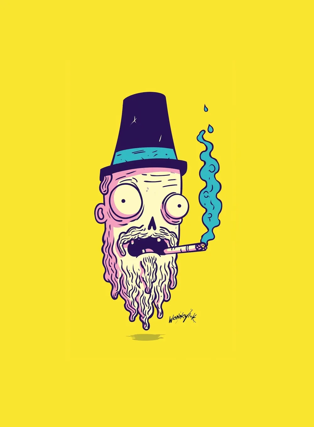 Blazed Bearded V3 Art Print